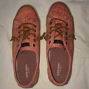 Sperry Crest Vibe, Orange w/ Brown/White Flecks